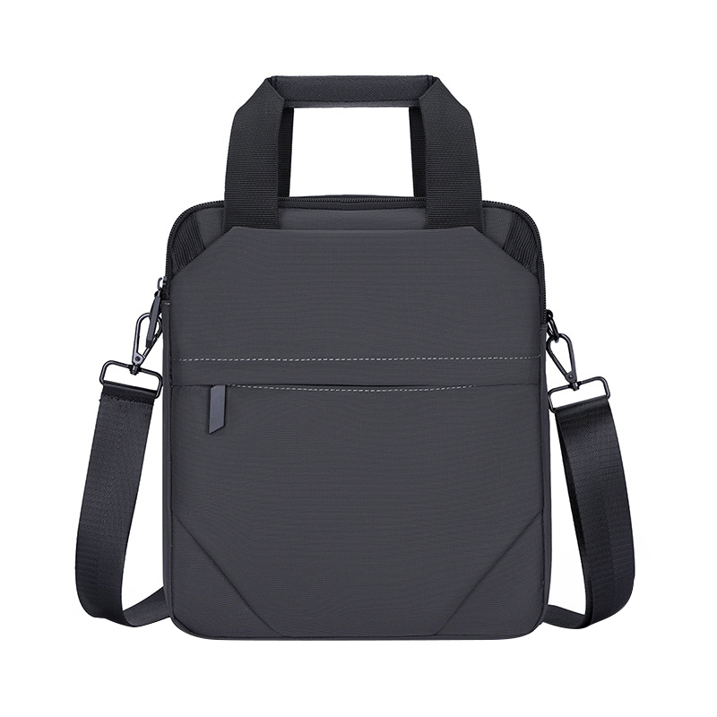 Сумка через плечо 809 вместительная на несколько отделений с ручками 31*27*7 см Gray