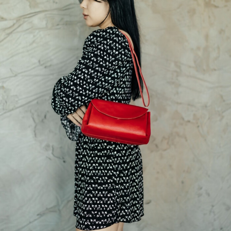 Жіноча сумка Невада червона глянець