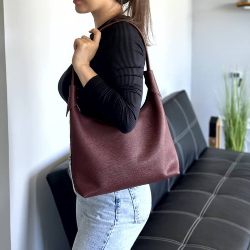 Жіноча сумка Аляска бургунді