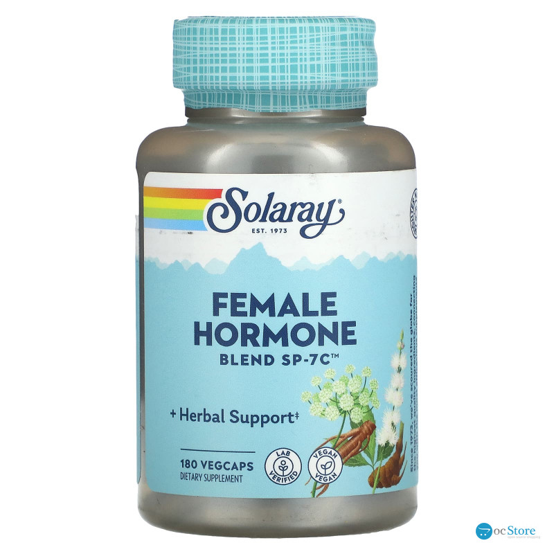Суміш жіночих гормонів, Female Hormone Blend SP-7C, Solaray, 180 капсул