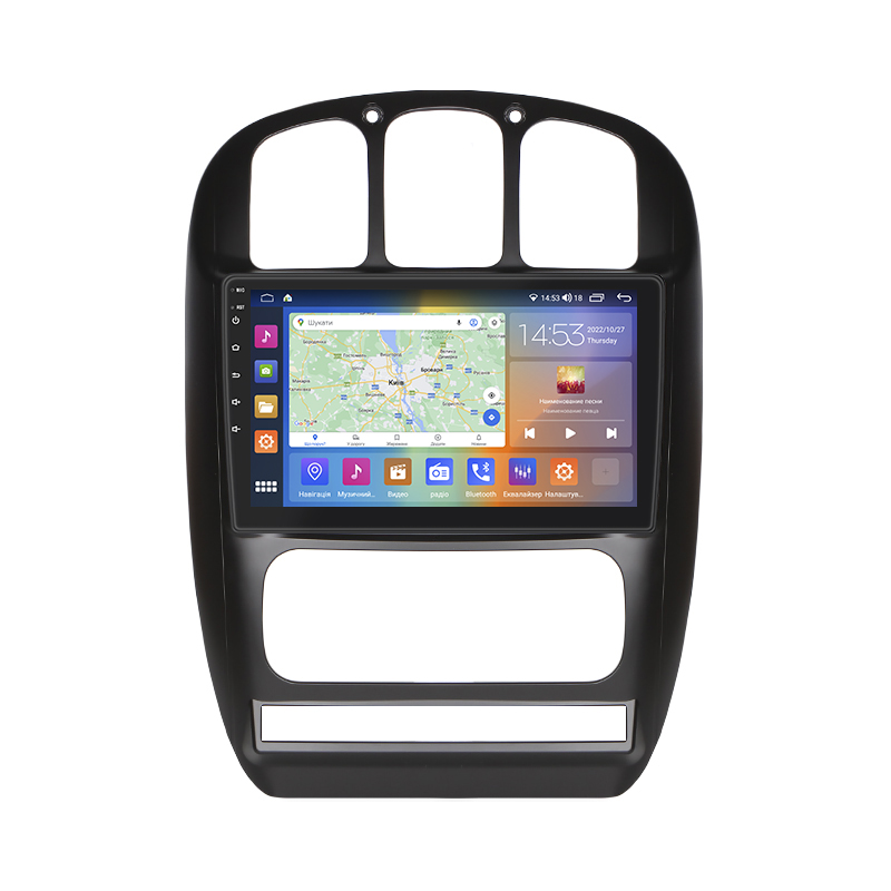 Штатная магнитола Lesko для Chrysler Voyager IV 2000-2004 экран 10" 2/32Gb CarPlay 4G Wi-Fi GPS Prime