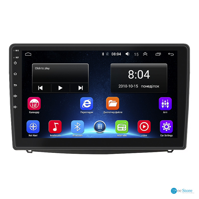 Штатная магнитола Lesko для Fiat 500L I 2012-2017 экран 10" 2/32Gb Wi-Fi GPS Base