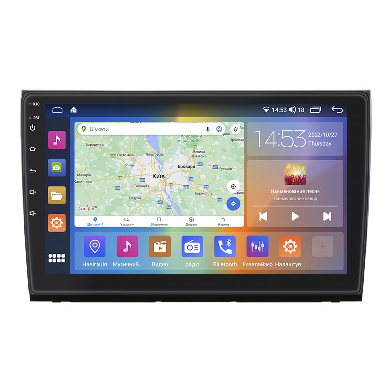 Штатная магнитола Lesko для Fiat Bravo II 2007-2014 экран 9" 4/64Gb CarPlay 4G Wi-Fi GPS Prime