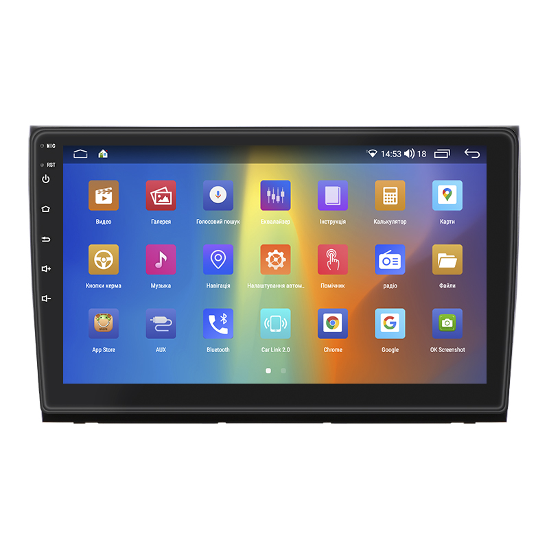 Штатная магнитола Lesko для Fiat Bravo II 2007-2014 экран 9" 4/64Gb CarPlay 4G Wi-Fi GPS Prime