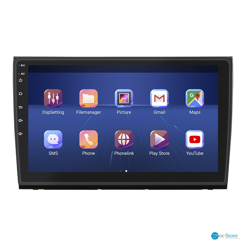 Штатная магнитола Lesko для Fiat Bravo II 2007-2014 экран 9" 2/32Gb 4G Wi-Fi GPS Top