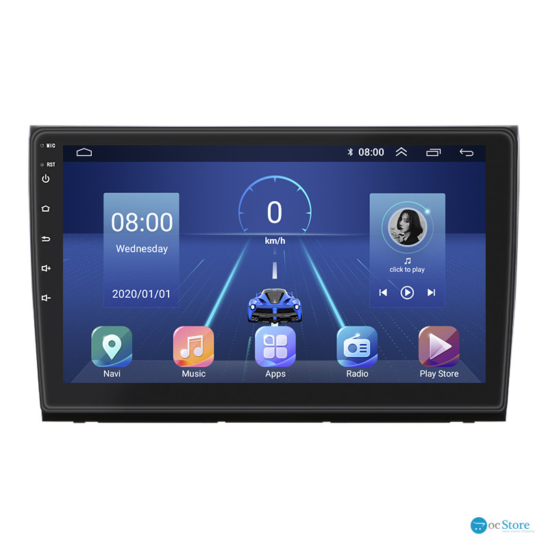 Штатная магнитола Lesko для Fiat Bravo II 2007-2014 экран 9" 6/128Gb 4G Wi-Fi GPS Top
