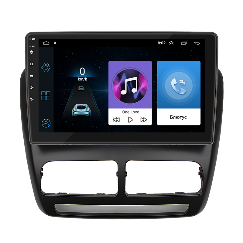 Штатная магнитола Lesko для Fiat Doblo II 2009-2015 экран 10" 1/16Gb Wi-Fi GPS Base