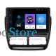 Штатная магнитола Lesko для Fiat Doblo II 2009-2015 экран 10" 1/16Gb Wi-Fi GPS Base