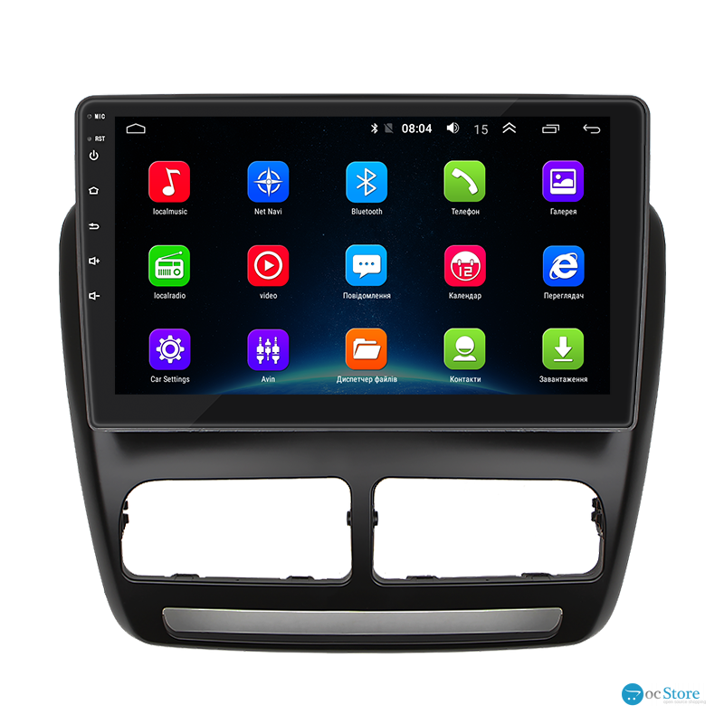 Штатная магнитола Lesko для Fiat Doblo II 2009-2015 экран 10" 2/32Gb Wi-Fi GPS Base