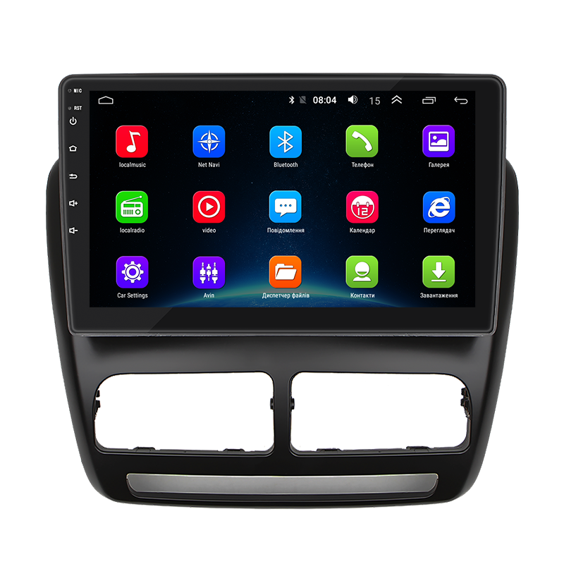 Штатная магнитола Lesko для Fiat Doblo II 2009-2015 экран 10" 2/32Gb Wi-Fi GPS Base