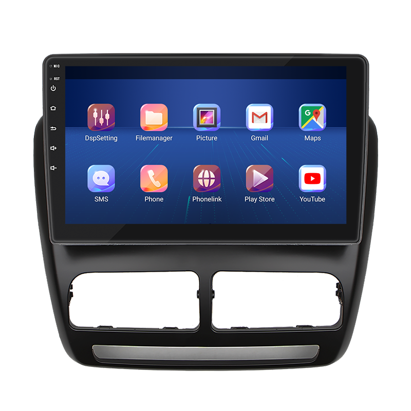 Штатная магнитола Lesko для Fiat Doblo II 2009-2015 экран 10" 4/64Gb 4G Wi-Fi GPS Top