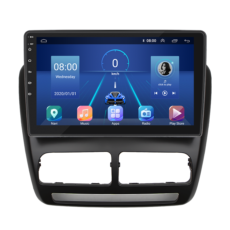 Штатная магнитола Lesko для Fiat Doblo II 2009-2015 экран 10" 6/128Gb 4G Wi-Fi GPS Top