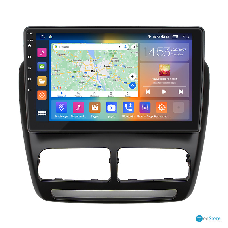 Штатная магнитола Lesko для Opel Combo D 2011-2017 экран 10" 2/32Gb CarPlay 4G Wi-Fi GPS Prime