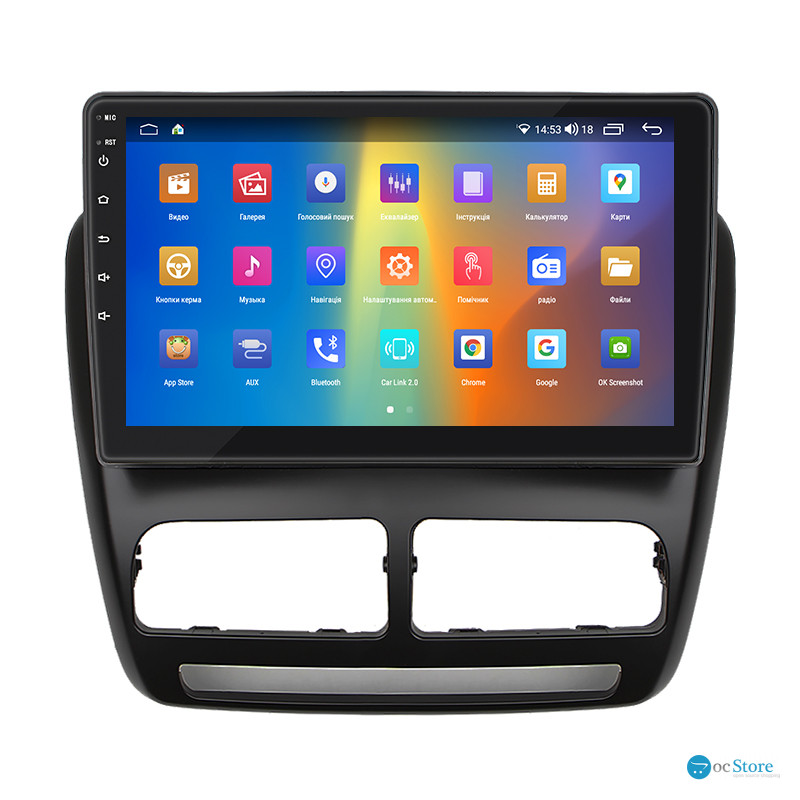 Штатная магнитола Lesko для Opel Combo D 2011-2017 экран 10" 2/32Gb CarPlay 4G Wi-Fi GPS Prime