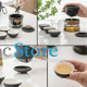 Дорожный чайный набор HR-068 заварник 240 ml стеклянный + 3 пиалы с чехлом Black