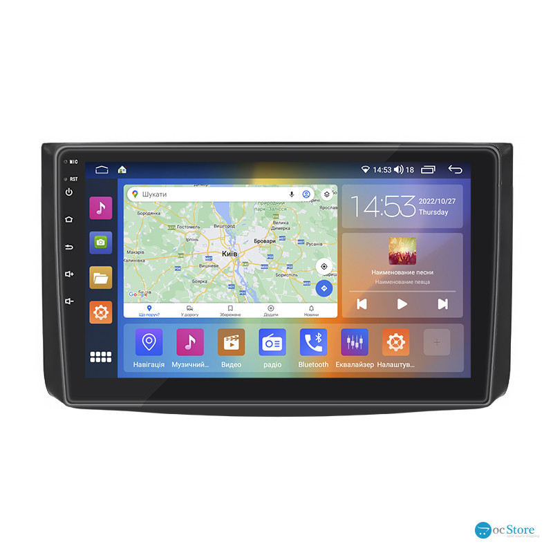 Штатная магнитола Lesko для Chevrolet Aveo I Рестайлинг 2006-2012 экран 9" 4/64Gb CarPlay 4G Wi-Fi GPS Prime