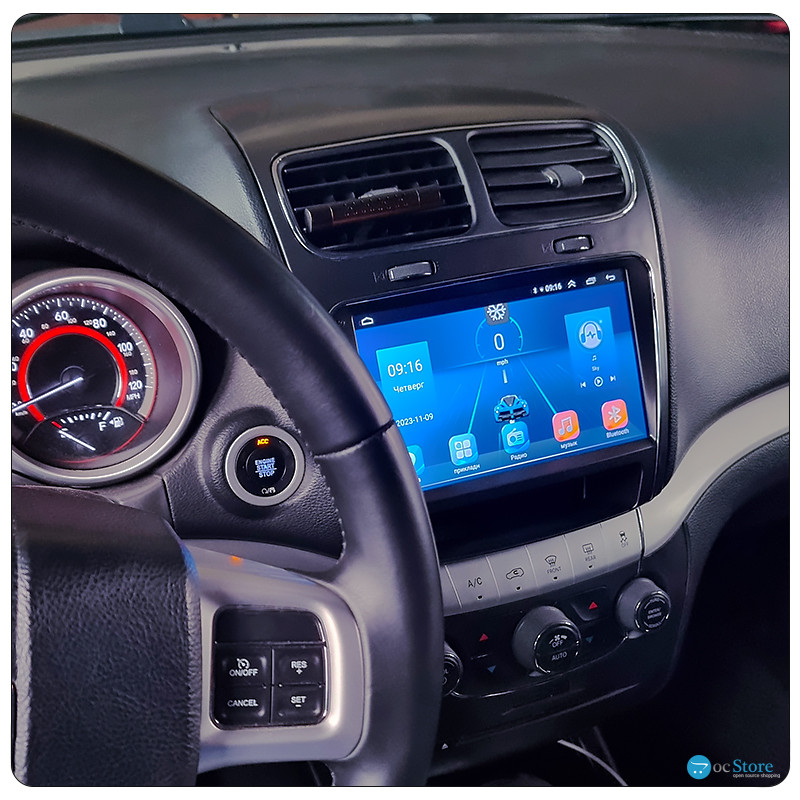 Штатная магнитола Lesko для Dodge Journey I Рестайлинг 2011-2020 экран 9" 2/32Gb Wi-Fi GPS Base