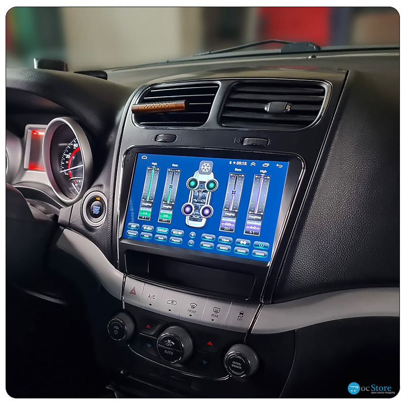 Штатная магнитола Lesko для Dodge Journey I Рестайлинг 2011-2020 экран 9" 6/128Gb 4G Wi-Fi GPS Top