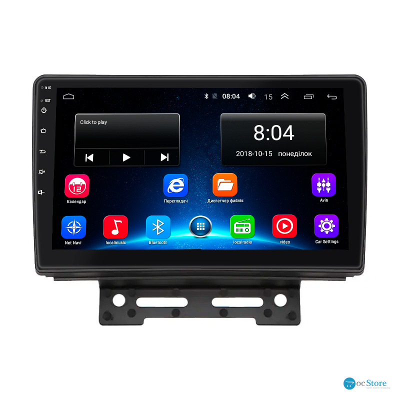 Штатная магнитола Lesko для Geely Emgrand 7 I Рестайлинг 2018-2020 экран 9" 2/32Gb Wi-Fi GPS Base