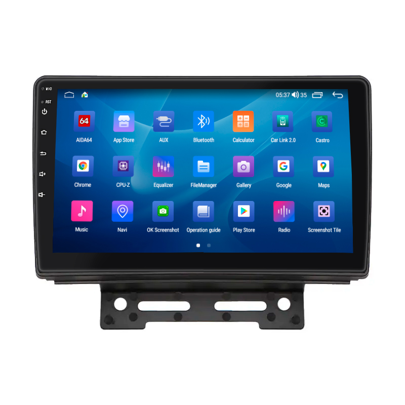 Штатная магнитола Lesko для Geely Emgrand 7 I Рестайлинг 2018-2020 экран 9" 2/32Gb CarPlay 4G Wi-Fi GPS Prime