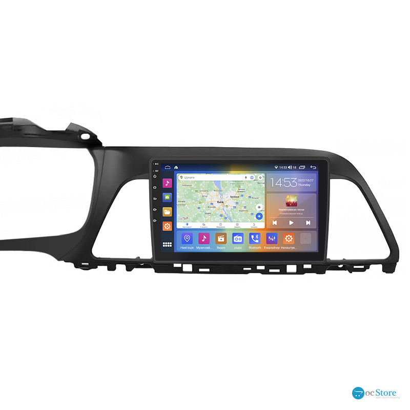 Штатная магнитола Lesko для Hyundai Sonata VII (LF) 2014-2017 экран 9" 4/64Gb CarPlay 4G Wi-Fi GPS Prime