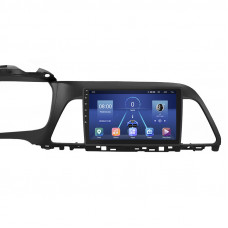 Штатная магнитола Lesko для Hyundai Sonata VII (LF) 2014-2017 экран 9" 2/32Gb 4G Wi-Fi GPS Top