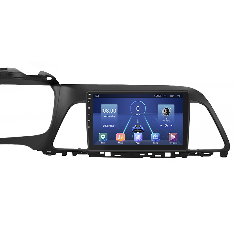 Штатная магнитола Lesko для Hyundai Sonata VII (LF) 2014-2017 экран 9" 4/64Gb 4G Wi-Fi GPS Top