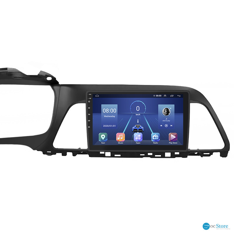 Штатная магнитола Lesko для Hyundai Sonata VII (LF) 2014-2017 экран 9" 6/128Gb 4G Wi-Fi GPS Top