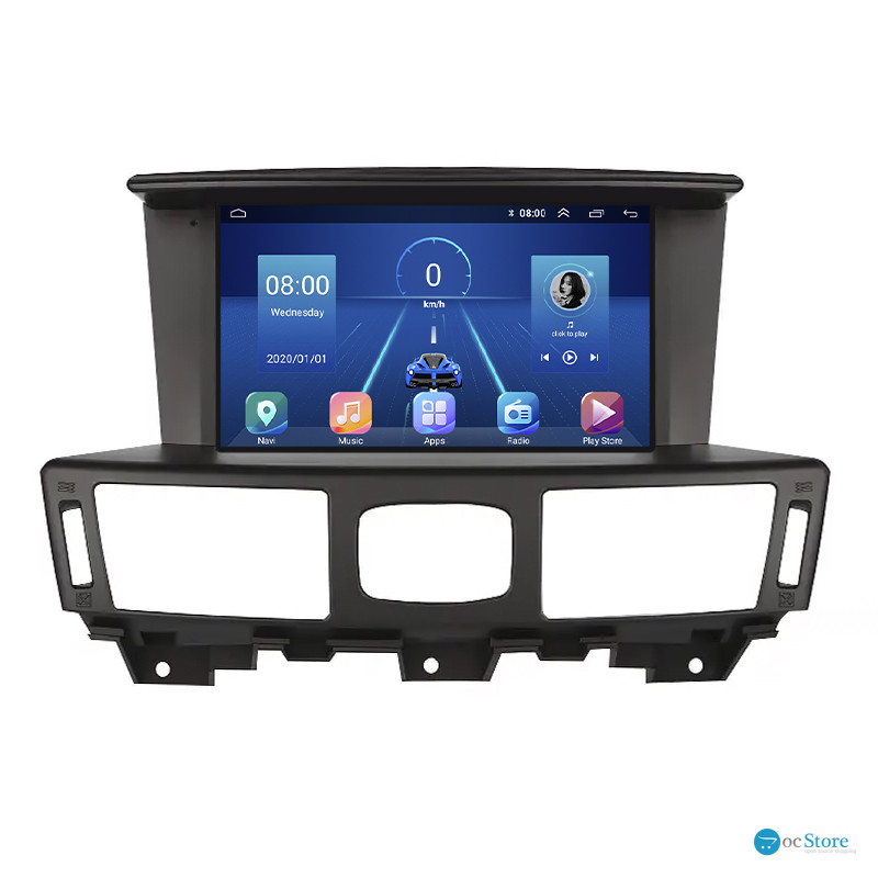 Штатная магнитола Lesko для Infiniti Q70 I 2013-2014 экран 9" 6/128Gb 4G Wi-Fi GPS Top