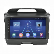 Штатная магнитола Lesko для Kia Sportage III 2010-2014 экран 9" 4/64Gb 4G Wi-Fi GPS Top