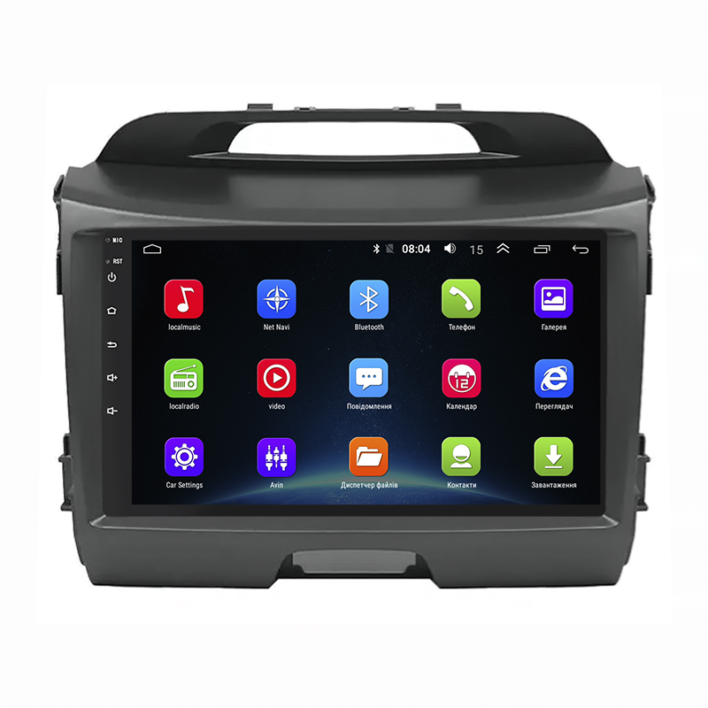 Штатная магнитола Lesko для Kia Sportage III Рестайлинг 2014-2016 экран 9" 2/32Gb Wi-Fi GPS Base