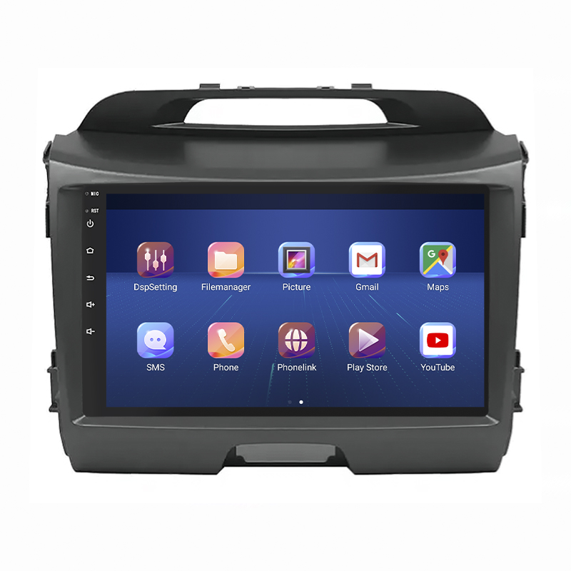 Штатная магнитола Lesko для Kia Sportage III Рестайлинг 2014-2016 экран 9" 4/64Gb 4G Wi-Fi GPS Top