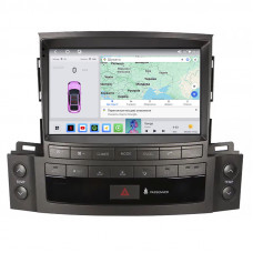 Штатная магнитола Lesko для Lexus LX III Рестайлинг 2012-2015 экран 9" 4/64 QLED CarPlay 4G Wi-Fi GPS 360 Prime