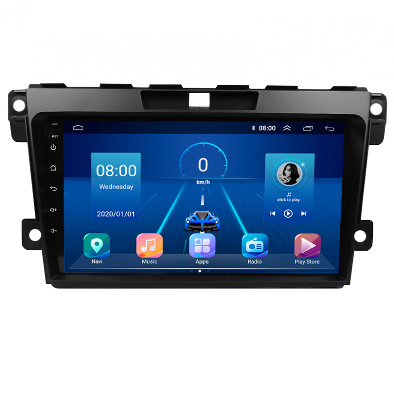 Штатная магнитола Lesko для Mazda CX-7 I 2006-2009 экран 9" 2/32Gb 4G Wi-Fi GPS Top