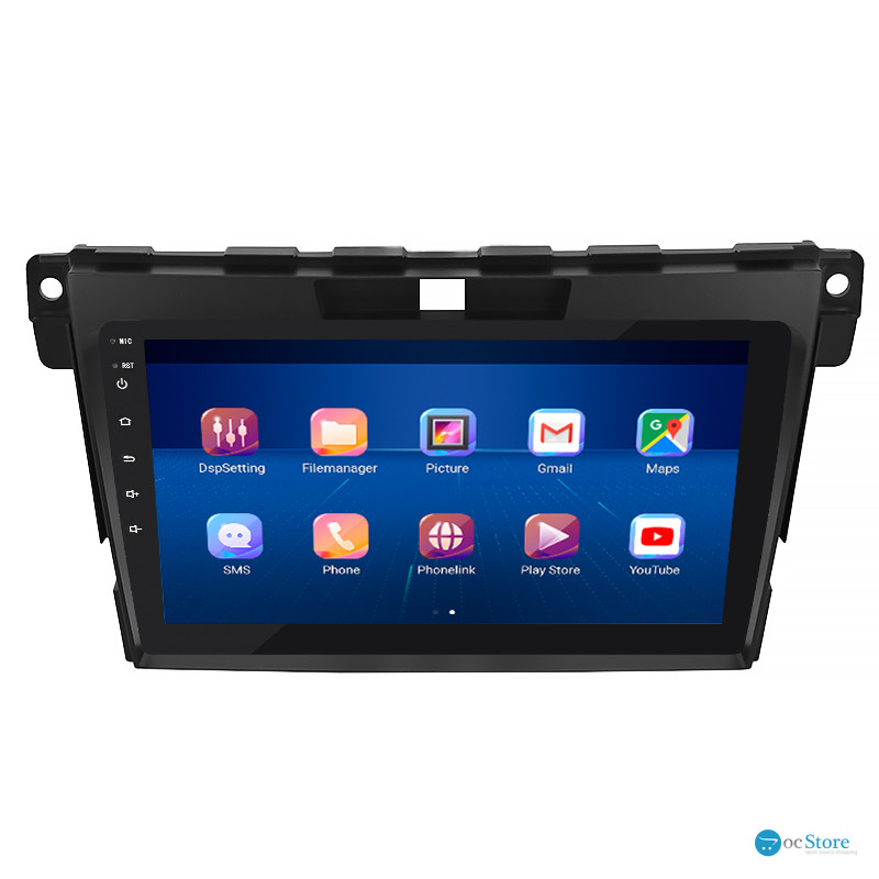 Штатная магнитола Lesko для Mazda CX-7 I 2006-2009 экран 9" 6/128Gb 4G Wi-Fi GPS Top