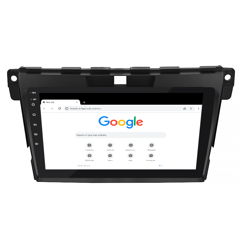 Штатная магнитола Lesko для Mazda CX-7 I Рестайлинг 2009-2012 экран 9" 2/32Gb 4G Wi-Fi GPS Top