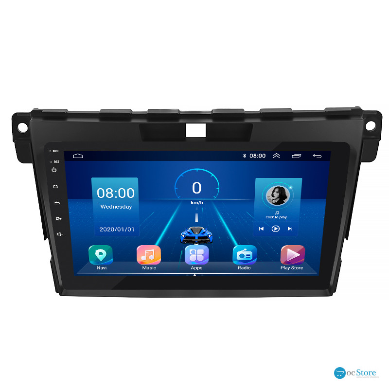 Штатная магнитола Lesko для Mazda CX-7 I Рестайлинг 2009-2012 экран 9" 4/64Gb 4G Wi-Fi GPS Top