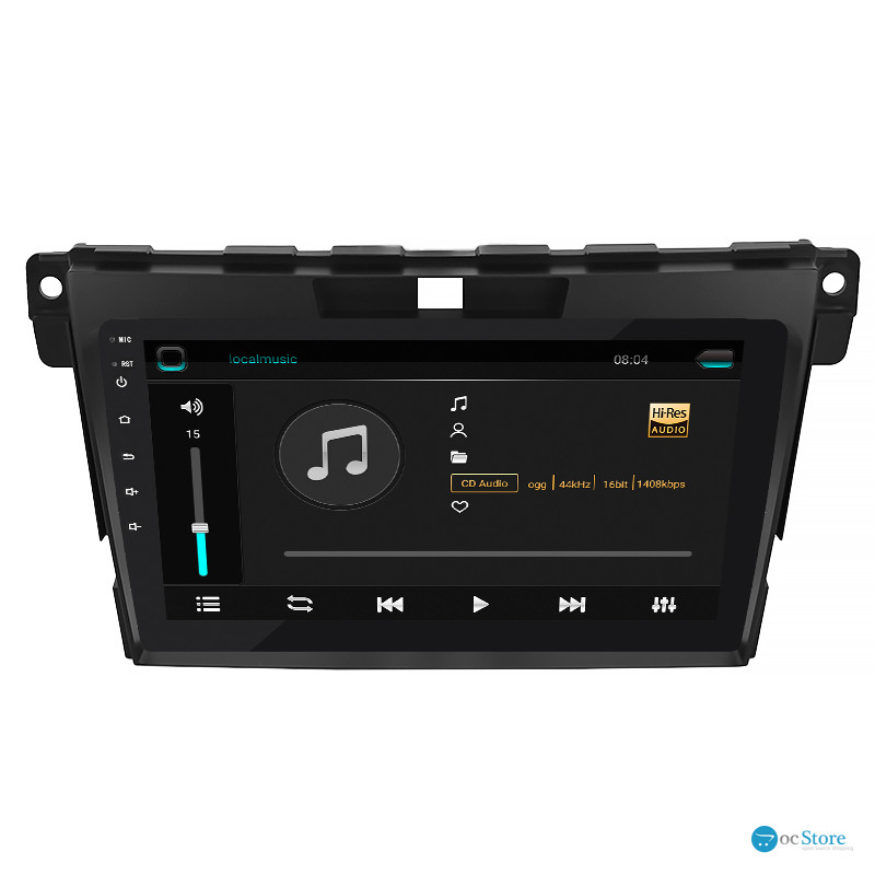 Штатная магнитола Lesko для Mazda CX-7 I Рестайлинг 2009-2012 экран 9" 4/64Gb 4G Wi-Fi GPS Top