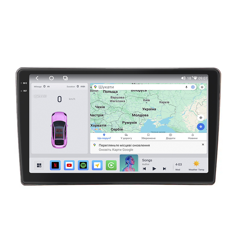 Штатная магнитола Lesko для Opel Vectra C 2002-2005 экран 9" 4/64 QLED CarPlay 4G Wi-Fi GPS 360 Prime