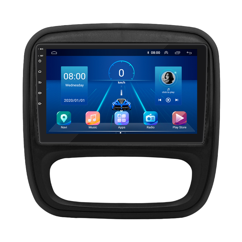 Штатная магнитола Lesko для Opel Vivaro B 2014-2018 экран 9" 2/32Gb 4G Wi-Fi GPS Top