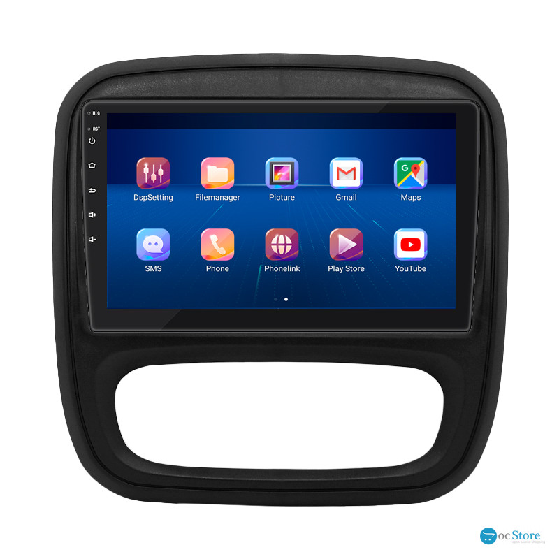 Штатная магнитола Lesko для Opel Vivaro B 2014-2018 экран 9" 2/32Gb 4G Wi-Fi GPS Top