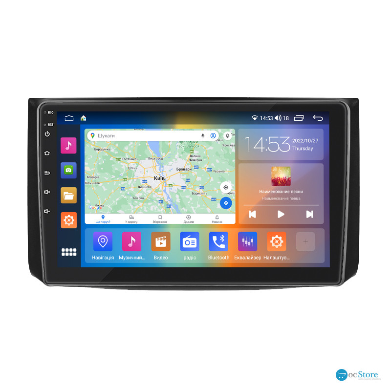 Штатная магнитола Lesko для Ravon Nexia R3  2015-2020 экран 9" 4/64Gb CarPlay 4G Wi-Fi GPS Prime