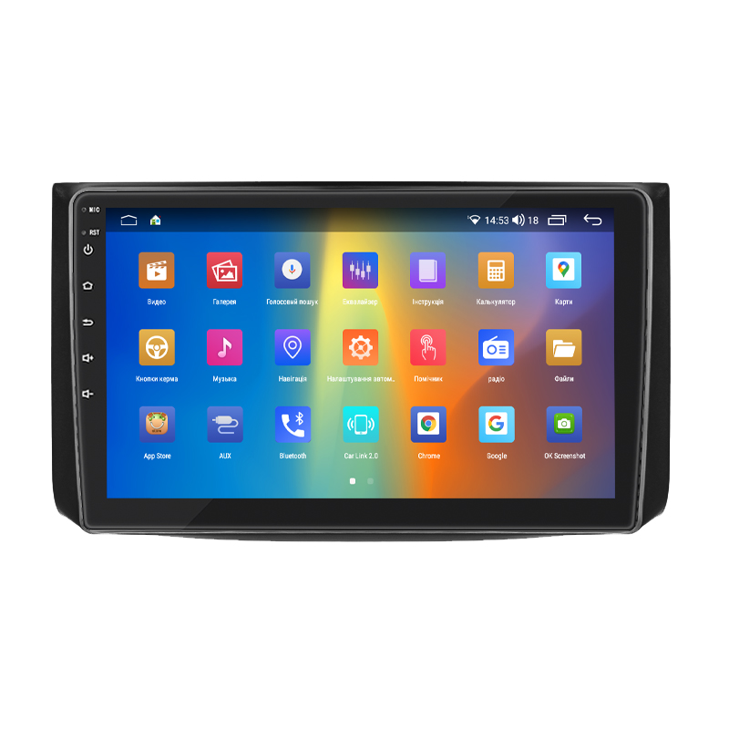 Штатная магнитола Lesko для Ravon Nexia R3  2015-2020 экран 9" 4/64Gb CarPlay 4G Wi-Fi GPS Prime