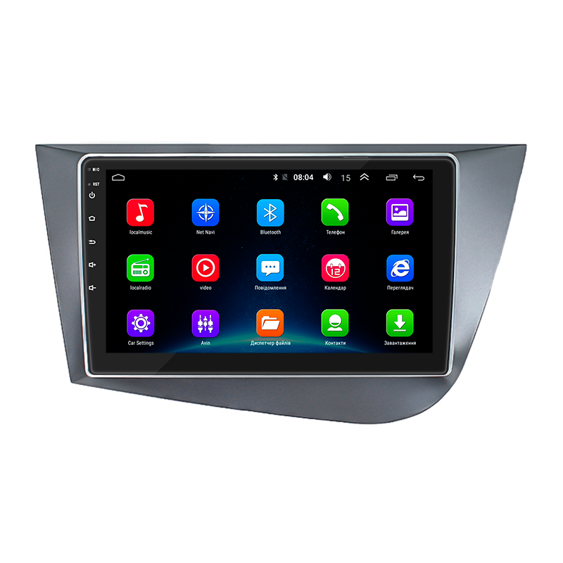 Штатная магнитола Lesko для SEAT Leon II 2005-2009 экран 9" 2/32Gb Wi-Fi GPS Base