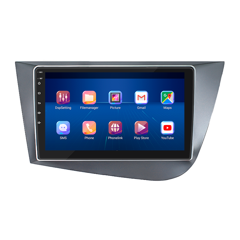 Штатная магнитола Lesko для SEAT Leon II Рестайлинг 2009-2012 экран 9" 4/64Gb 4G Wi-Fi GPS Top