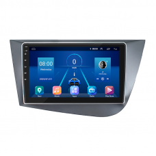 Штатная магнитола Lesko для SEAT Leon II Рестайлинг 2009-2012 экран 9" 6/128Gb 4G Wi-Fi GPS Top