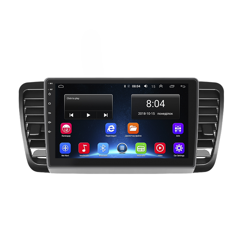 Штатная магнитола Lesko для Subaru Legacy IV 2003-2006 экран 9" 2/32Gb Wi-Fi GPS Base