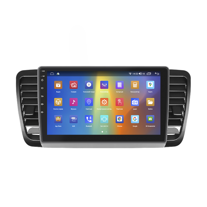 Штатная магнитола Lesko для Subaru Legacy IV 2003-2006 экран 9" 2/32Gb CarPlay 4G Wi-Fi GPS Prime