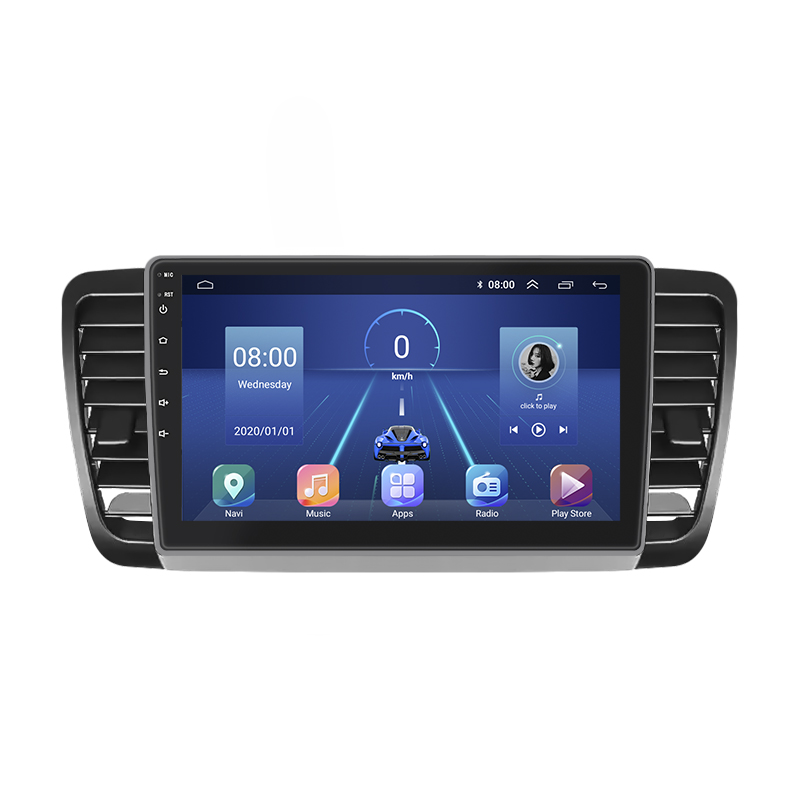 Штатная магнитола Lesko для Subaru Legacy IV 2003-2006 экран 9" 4/64Gb 4G Wi-Fi GPS Top