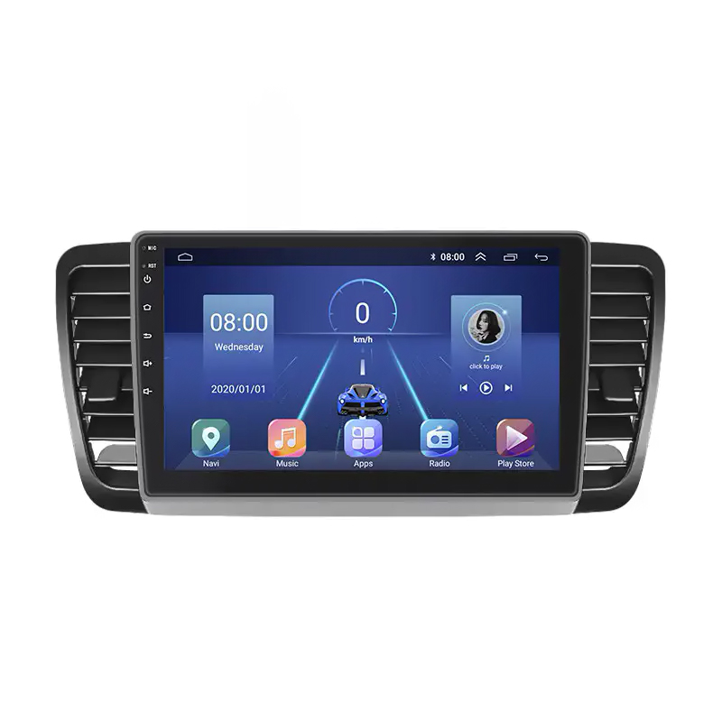 Штатная магнитола Lesko для Subaru Legacy IV 2003-2006 экран 9" 6/128Gb 4G Wi-Fi GPS Top